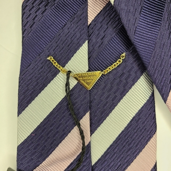 Vitaliano Pancaldi Men's Necktie 100% Silk - Picture 7 of 13